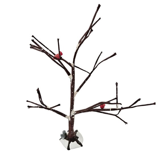 Department 56 Bare Branch 2 Trees Autumn Leaves Dickens Village Accessories - Picture 2 of 8